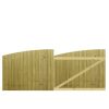 M2M Driveway Tongue & Groove Semi-Braced Arch Top Gates upto 120cm x 305cm