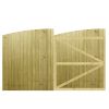 M2M Driveway Tongue & Groove Fully Framed Arch Top Gates upto 180cm x 305cm