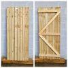 Feather Edge Semi Braced Flat Top [H.1800xW.750mm] Gate