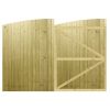 M2M Driveway Tongue & Groove Fully Framed Arch Top Gates upto 210cm x 305cm