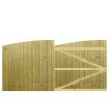 M2M Driveway Tongue & Groove Semi-Braced Arch Top Gates upto 150cm x 305cm