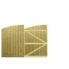 M2M Driveway Tongue & Groove Semi-Braced Arch Top Gates upto 150cm x 213cm