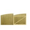 M2M Driveway Tongue & Groove Fully Framed Arch Top Gates upto 120cm x 274cm