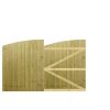 M2M Driveway Tongue & Groove Semi-Braced Arch Top Gates upto 150cm x 244cm