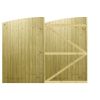 M2M Driveway Tongue & Groove Semi-Braced Arch Top Gates upto 210cm x 274cm