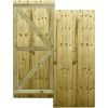 Feather Edge Stock Gate Fully Framed Flat Top H.6ft x W.75cm