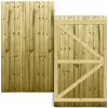 Feather Edge Stock Gate Fully Framed Flat Top H.6ft x W.105cm