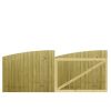 M2M Driveway Tongue & Groove Fully Framed Arch Top Gates upto 120cm x 305cm