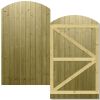 Tongue & Groove Stock Gate Fully Framed Arch Top H.6ft x W.105cm