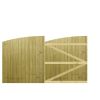 M2M Driveway Tongue & Groove Semi-Braced Arch Top Gates upto 150cm x 274cm