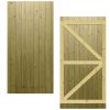 Tongue & Groove Stock Gate Fully Framed Flat Top H.6ft x W.90cm
