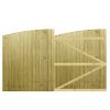 M2M Driveway Tongue & Groove Semi-Braced Arch Top Gates upto 180cm x 305cm