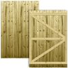 Feather Edge Stock Gate Fully Framed Flat Top H.6ft x W.120cm