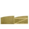 M2M Driveway Tongue & Groove Semi-Braced Arch Top Gates upto 90cm x 305cm