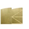 M2M Driveway Tongue & Groove Semi-Braced Arch Top Gates upto 180cm x 244cm