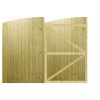 M2M Driveway Tongue & Groove Fully Framed Arch Top Gates upto 210cm x 274cm