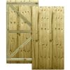 Feather Edge Stock Gate Fully Framed Flat Top H.6ft x W.90cm